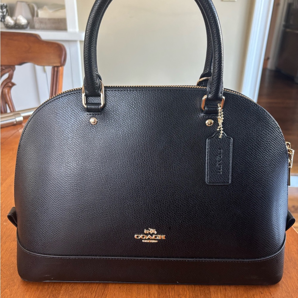 Coach Black Leather Satchel